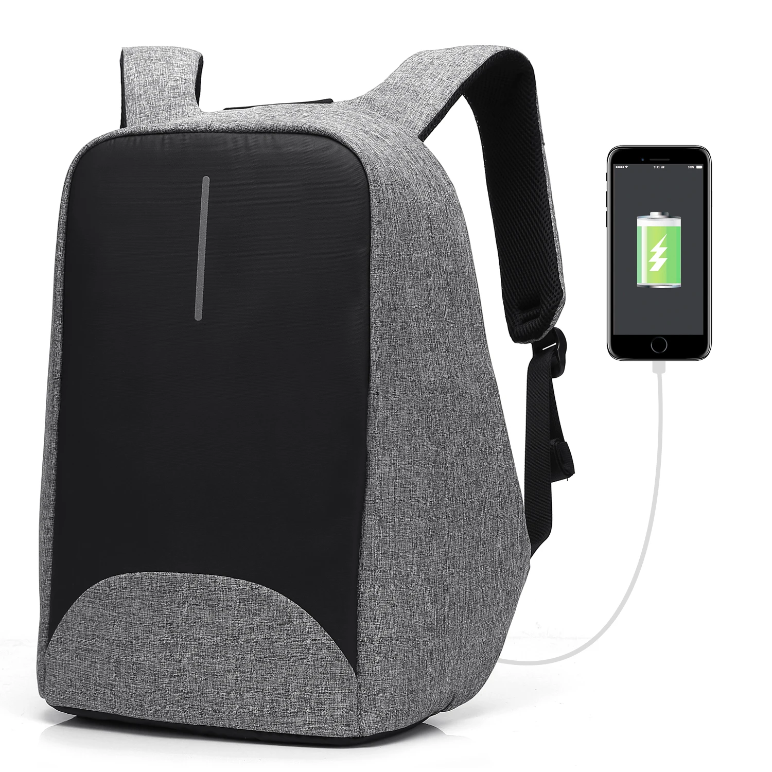 

CoolBell 15.6 Inch Laptop Backpack With USB Port Charging City Anti-theft Bag Functional Knapsack Light-weight Water-resistant