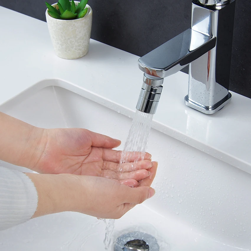 360 Degree Rotating Faucet Sprayer 2- Mode Water Saving Aerator Kitchen Extender for 22mm/24mm Thread Round Interface |