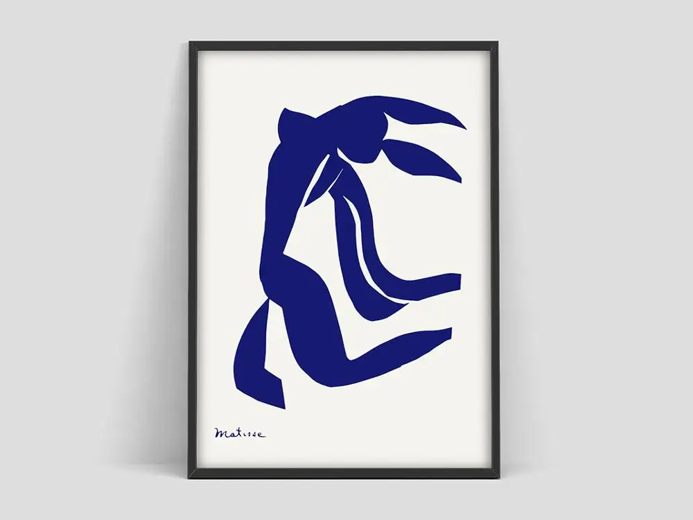 Художественный плакат Анри матиссе голубого телесного цвета художественный