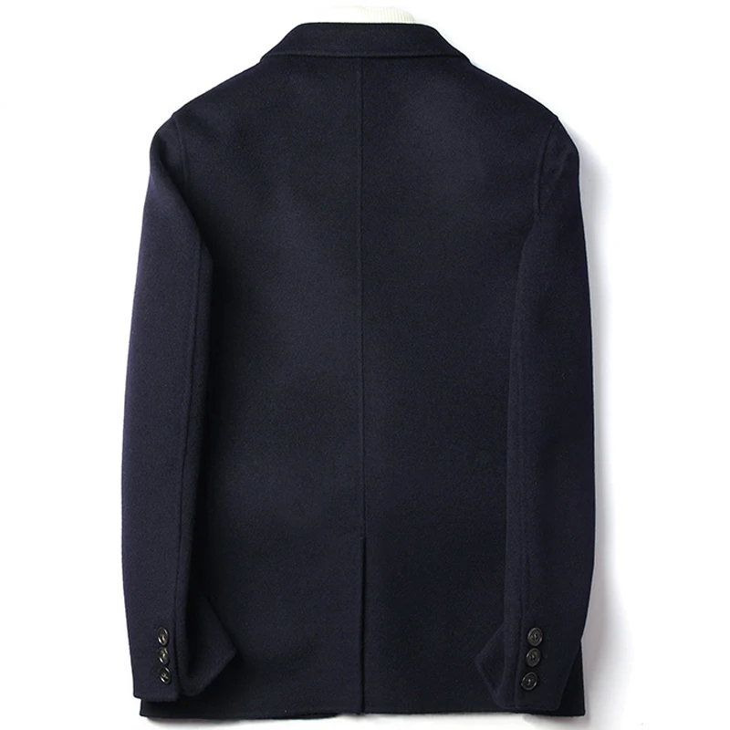 2020 New Men's 100% Coat Double-sided Wool Jacket Casual Blazer Mens Overcoat Korean Coats D-20-1617 B23017 | Мужская одежда