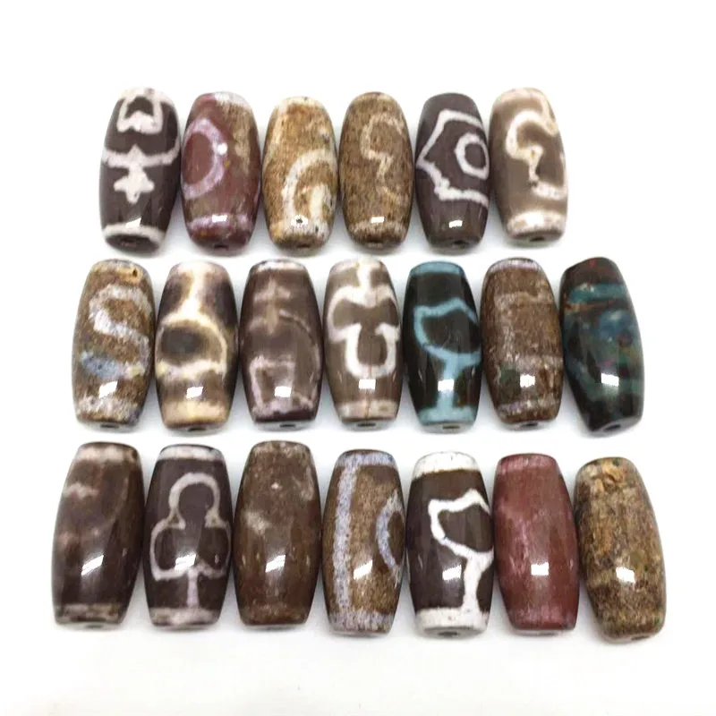 

2019 Новое поступление Тибетский камень маленькие киноварные бусины дзи Ручной работы Бусины высокого качества таинственные DIY бусины дзи Бе...