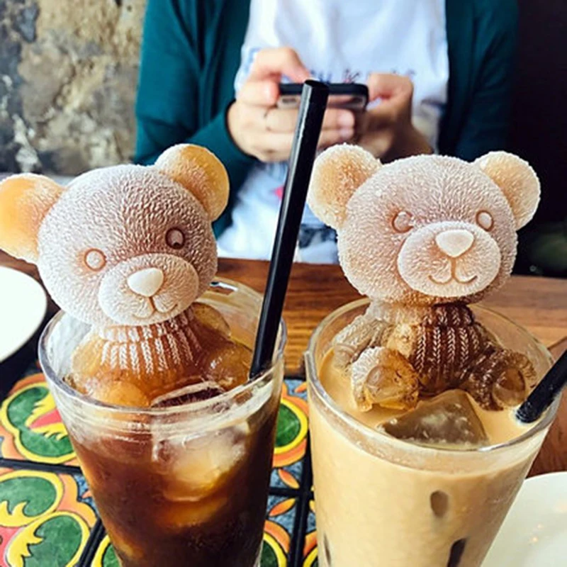 3d в форме плюшевого мишки форма для выпечки пирожных с шоколадной начинкой