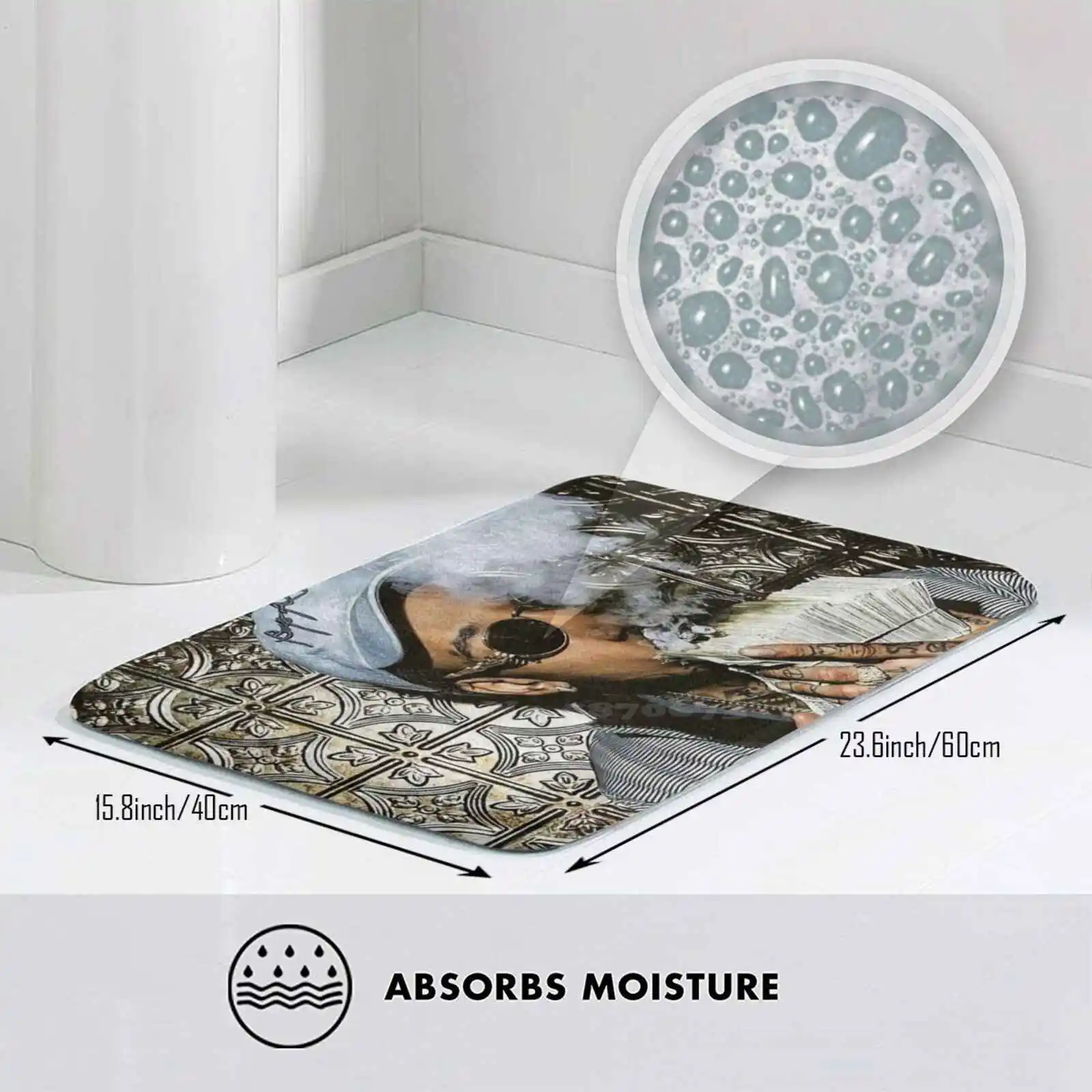 Крутой дым Халифа за мои деньги 3D товары для дома коврик ковер подушка рэп-рэпер