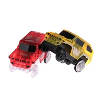 electronics special car for track toys with flashing lights educational kid railway luminous machine car brinquedos
