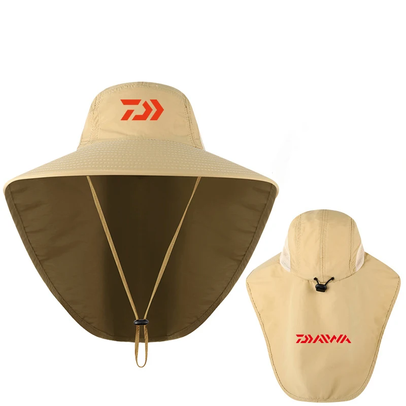 Мужская шляпа от солнца Daiwa для рыбалки с УФ-защитой универсальная скалолазания