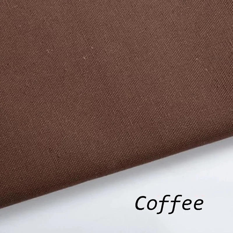Coffee 50 см* 150 см хлопок плотная парусиновая ткань, ручная работа DIY лоскутное шитье мешок рисование на ткани холст - Цвет: Coffee