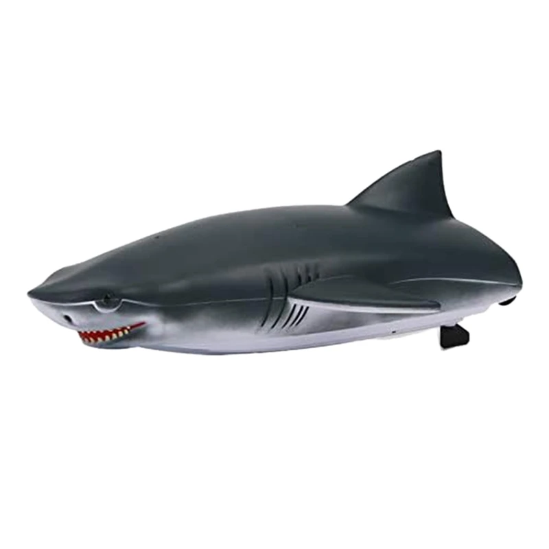

2.4G 2 In1 RC Mini Speed Boat Shark Head Remote CR Boat Simulation Remote Shark Funny Swimming Pool Bathroom Toys