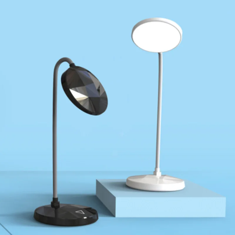 

LED Desk Lamp Eye-Caring Table Lamps Natural Light Protects Eyes Dimmable Office Lamp with 3 Lighting Steps USB Charging Port