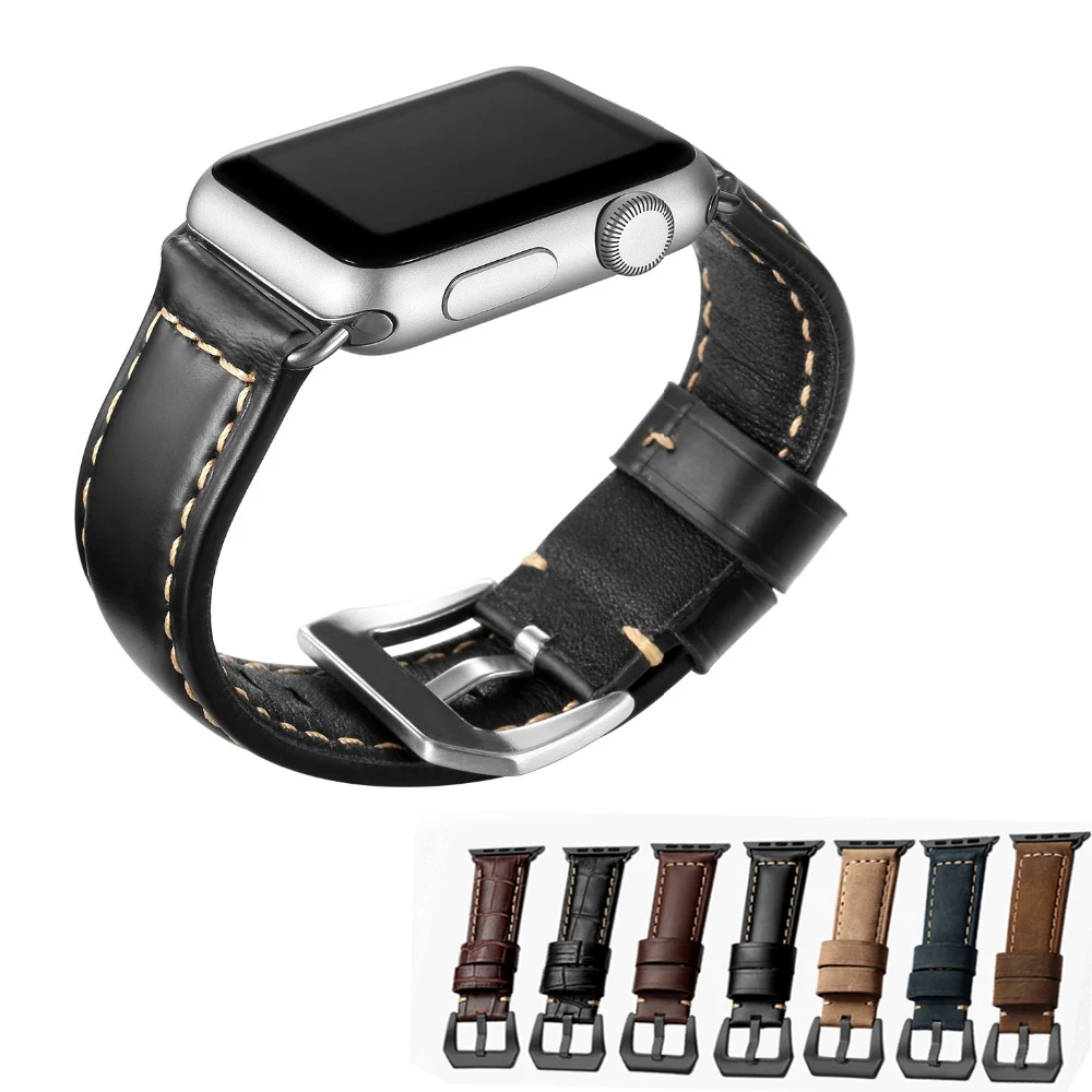Ремешок для часов Apple браслет из натуральной кожи аксессуары ремешок 38 мм 42 серия
