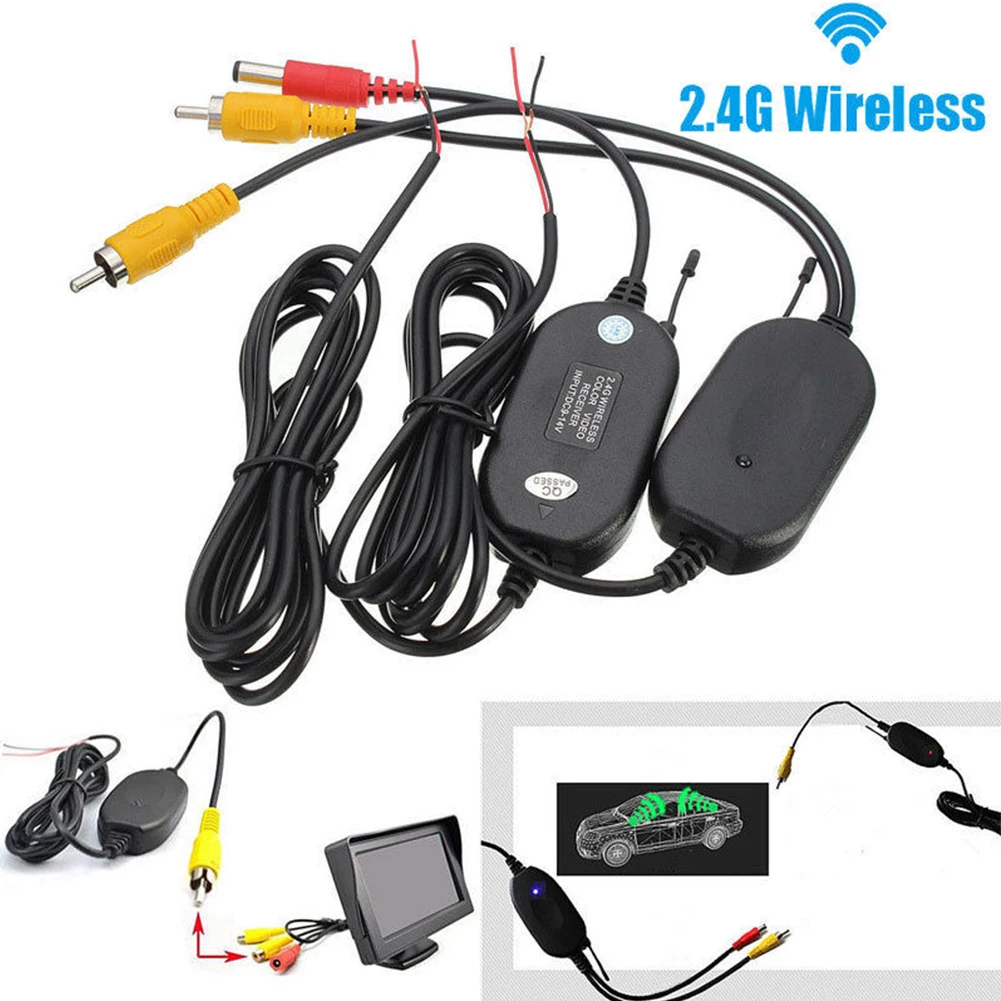 2 4G Автомобильная камера заднего вида Комплект монитор беспроводной приемник