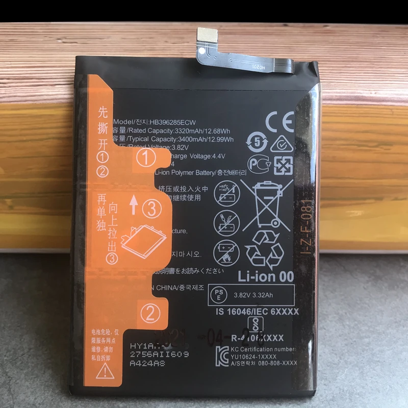 Новый высококачественный аккумулятор HB396285ECW для Huawei P20 Honor 10 / Lite 10i 20i P Smart 2019 COL-AL00