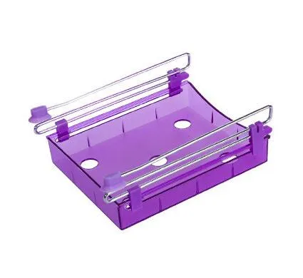 H110 Tran Purple Домашняя кухонная коробка для хранения, креативная коробка для хранения холодильника, свежая распорка, полка для хранения, выдвижной ящик, свежая распорка, сортировка H110 - Цвет: H110 Tran Purple