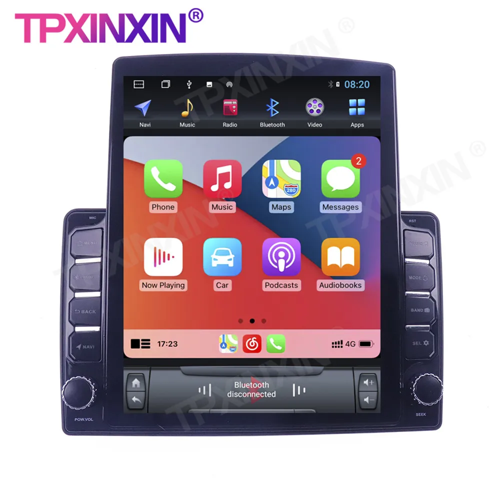 저렴한 혼다 어메이즈 2014-2017 용 테슬라 스타일 스크린, 안드로이드 10.0 무선 카플레이 스테레오 수신기 6 + 128G 자동차 라디오 플레이어 라디오 IPS