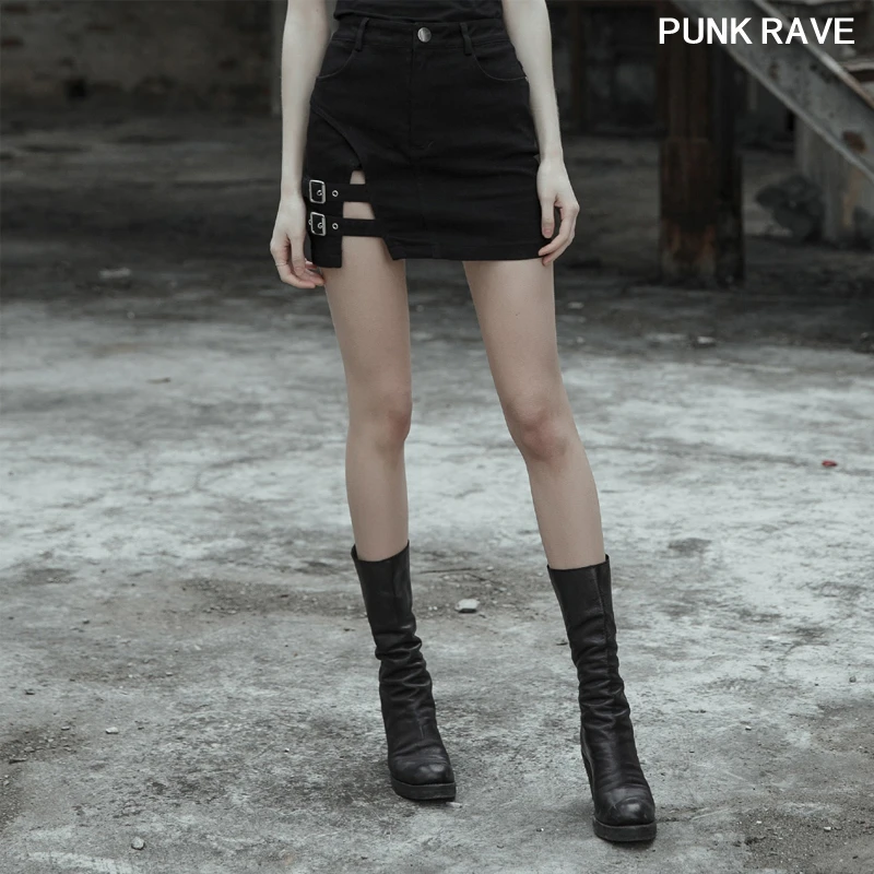 Готическая открытая уличная посылка облегающие короткие юбки в стиле панк