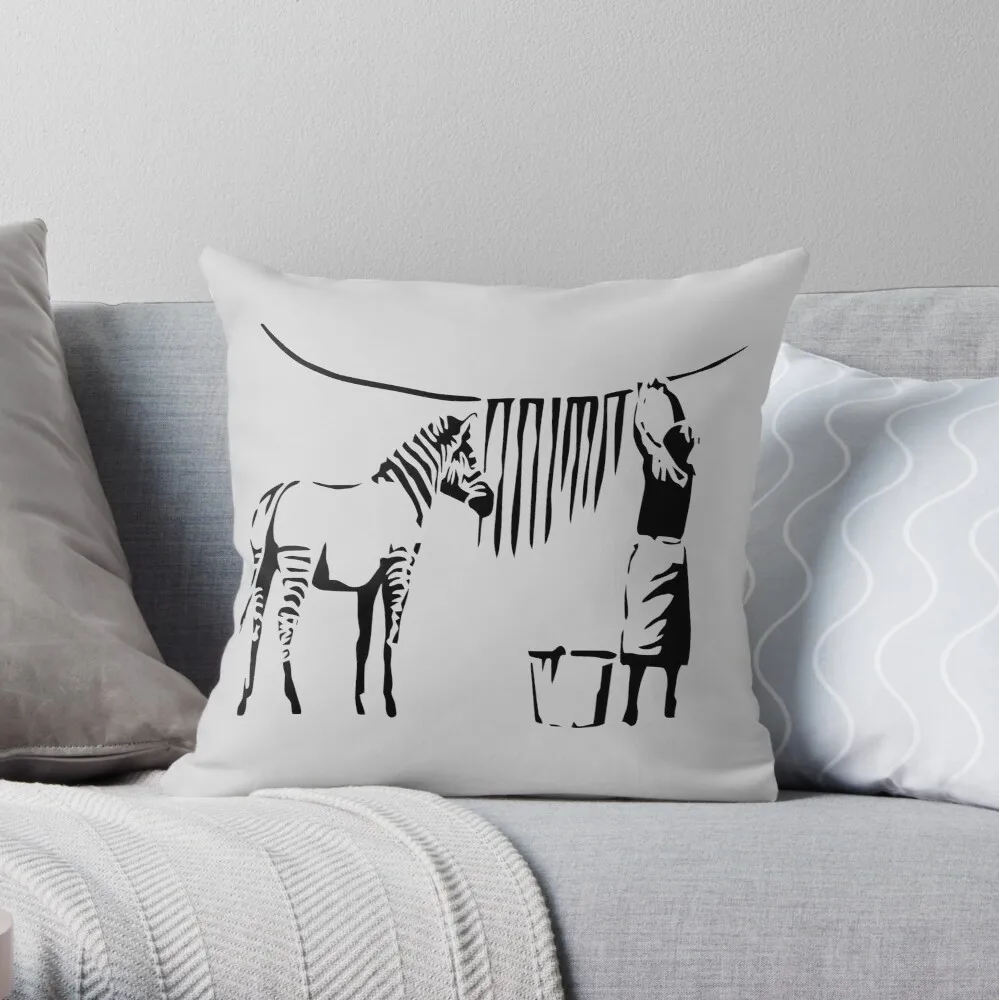 

Бэнкси Зебра Подушка полиэстер диванные подушки Чехол на диван дома Гостиная Декор автомобильных сидений 45x45cm