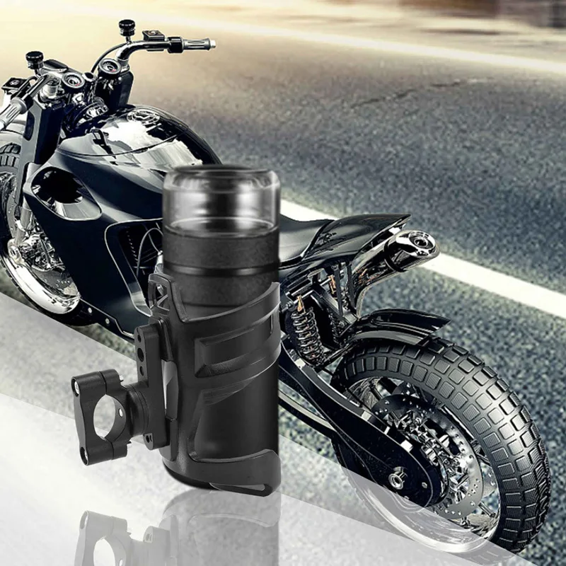 

Motorcycle Front Left Camera Support Bracket with Crash Bar Water Bottle Motorbike Guard Drinking Cup Bracket Holder