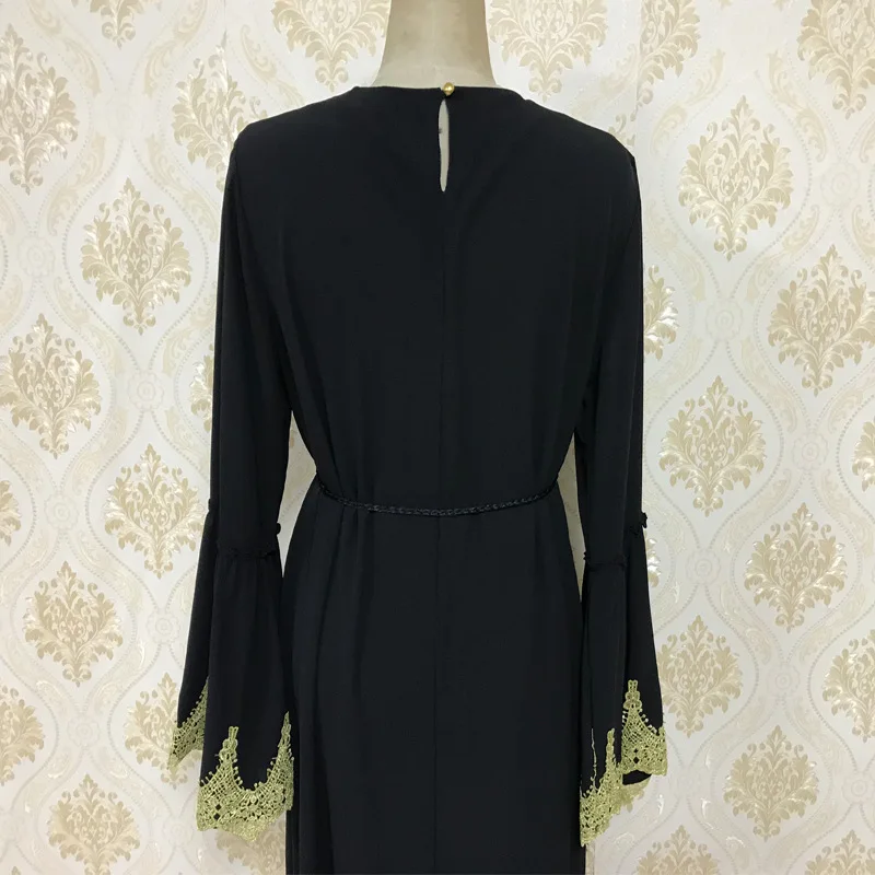 Дубай мусульманское Открытое платье абайя Женская Алмазная Верхняя одежда