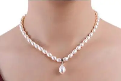 Ожерелье из натурального пресноводного жемчуга 7-9 мм | Украшения и аксессуары