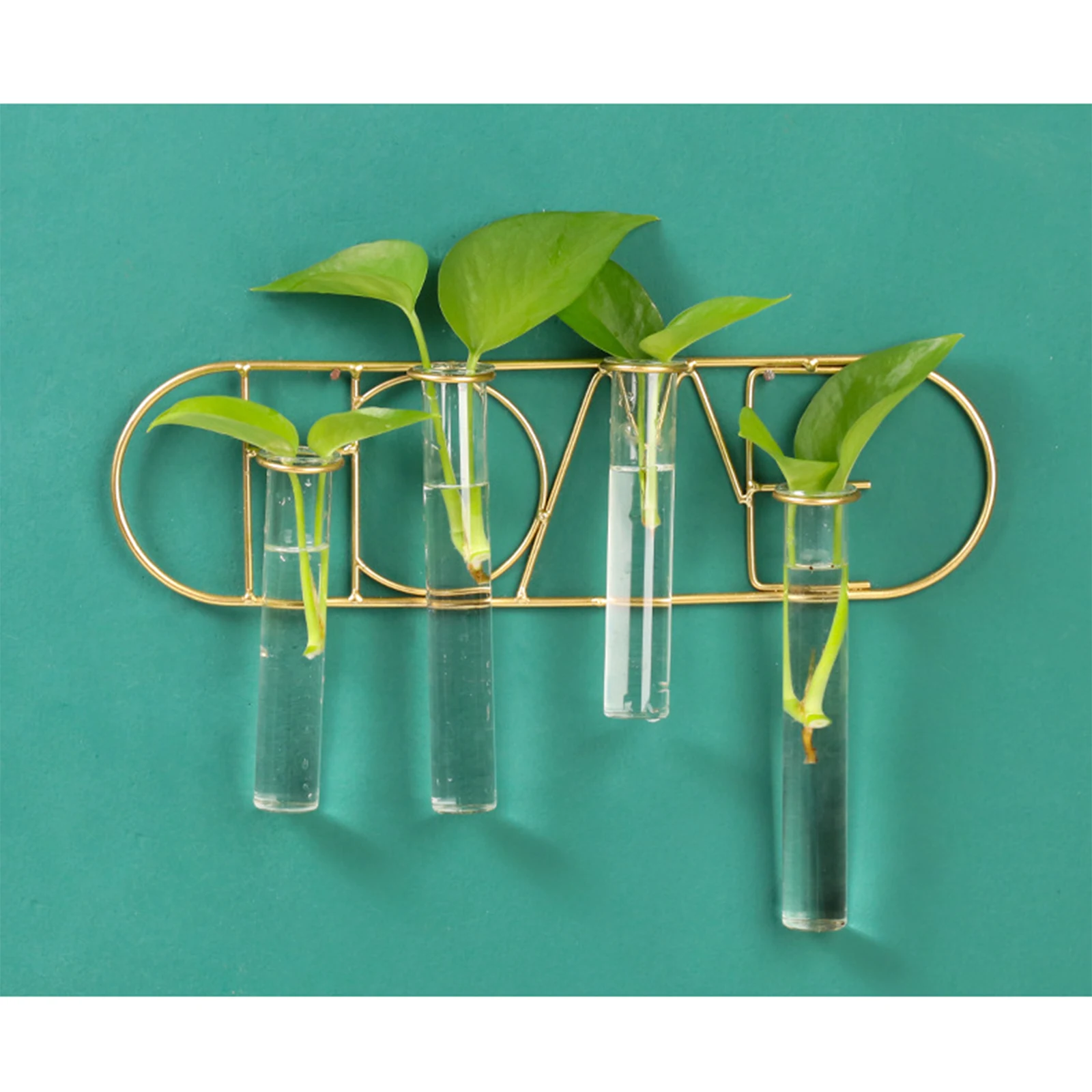 Настенное гидропонное Кованое стекло однотонное вазы для растений висячий