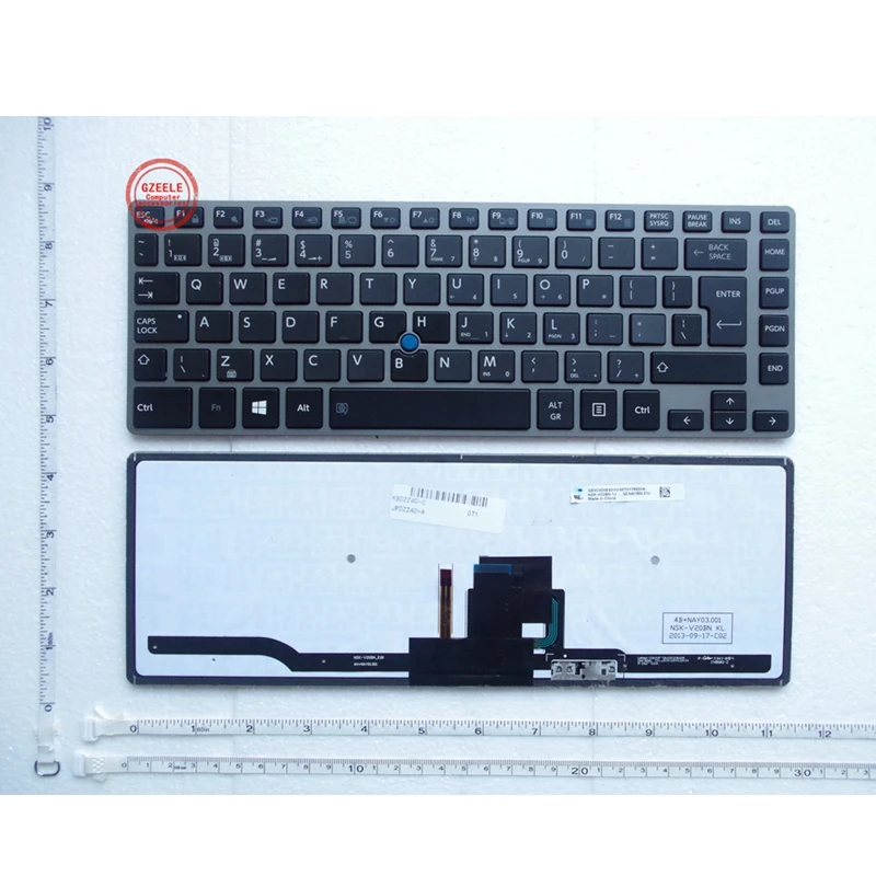 US/UK/испанская клавиатура для ноутбука Toshiba Z40 A AK 01M AK03M Z40T AB R30 B ноутбук с подсветкой
