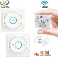 wireless smart switch light self power wall panel switch with remote control mini relay receiver 220v home led light lamp fan