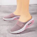 Светильник кие кроссовки на полукаблуке, повседневные дышащие кроссовки из сетчатой ткани с воздушной амортизирующей подушкой, модная уютная обувь для женщин, 2021