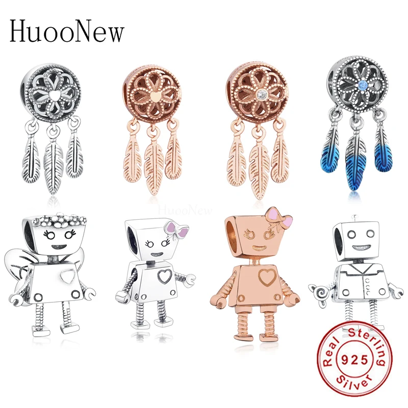 Душевное Ловец снов перо робот драгоценные бусины подходят к оригинальным