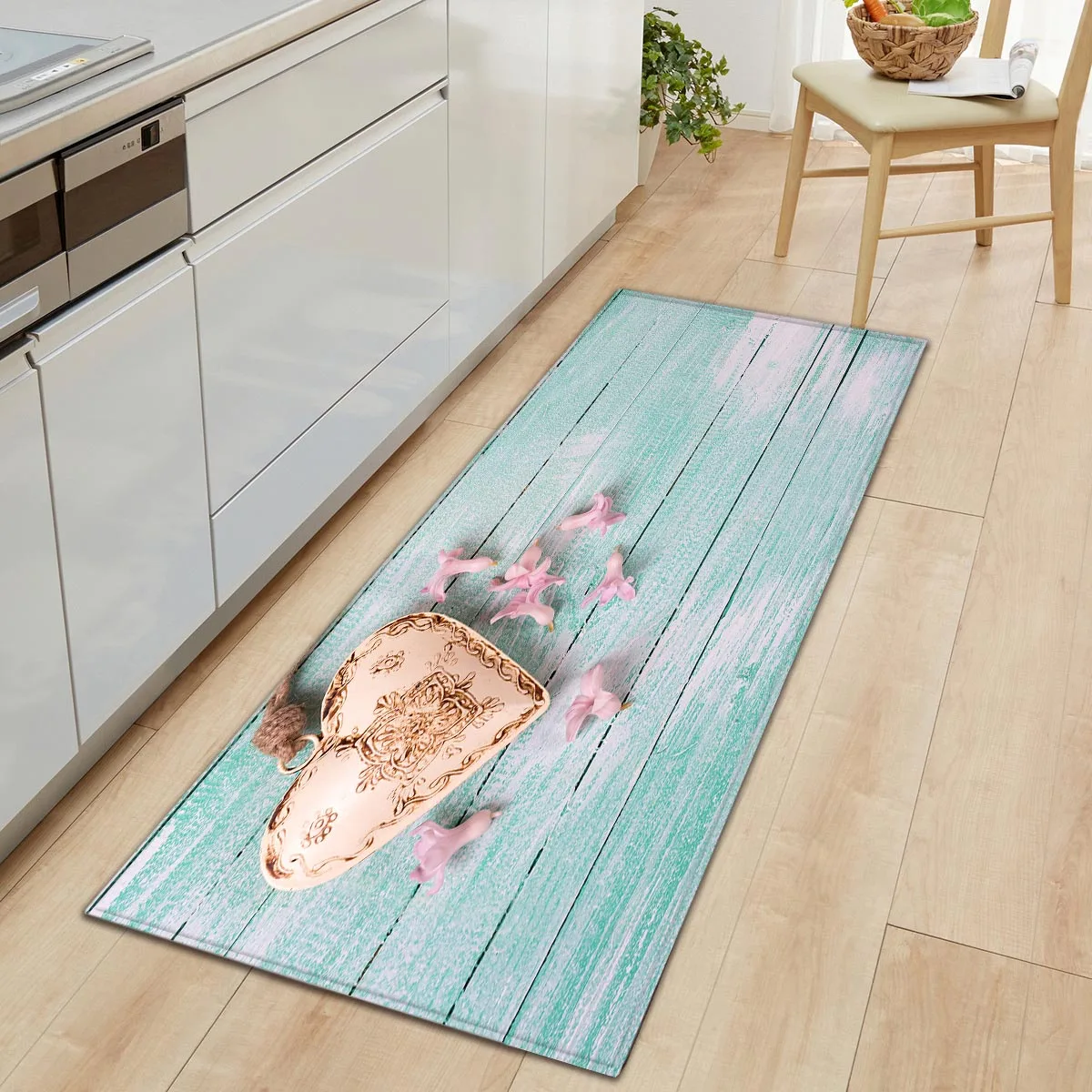 

Flannel Door Entrance Mat Carpets Non-slip Floor Mats Love Shape Soft Bath Mats for Bathroom Living Room Bedroom