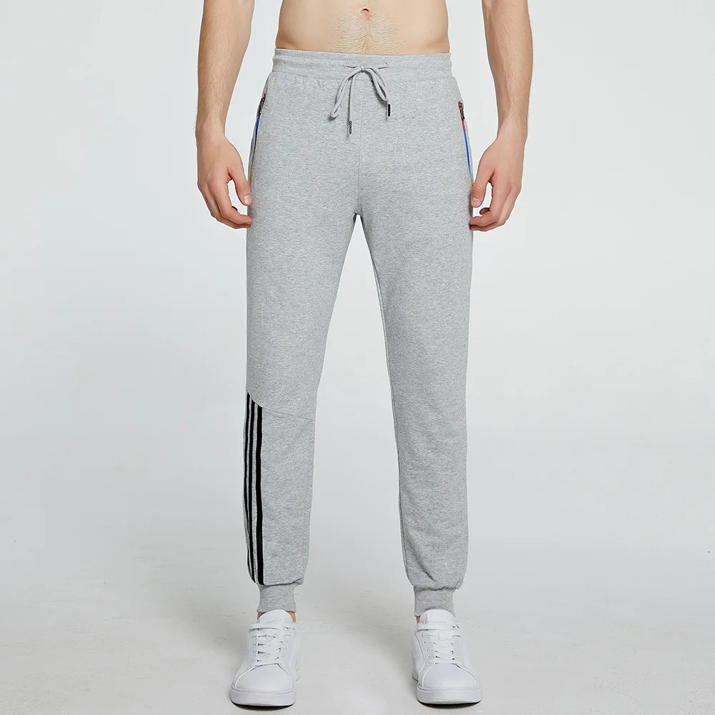 Новинка мужские спортивные штаны весна осень однотонные негабаритные тонкие