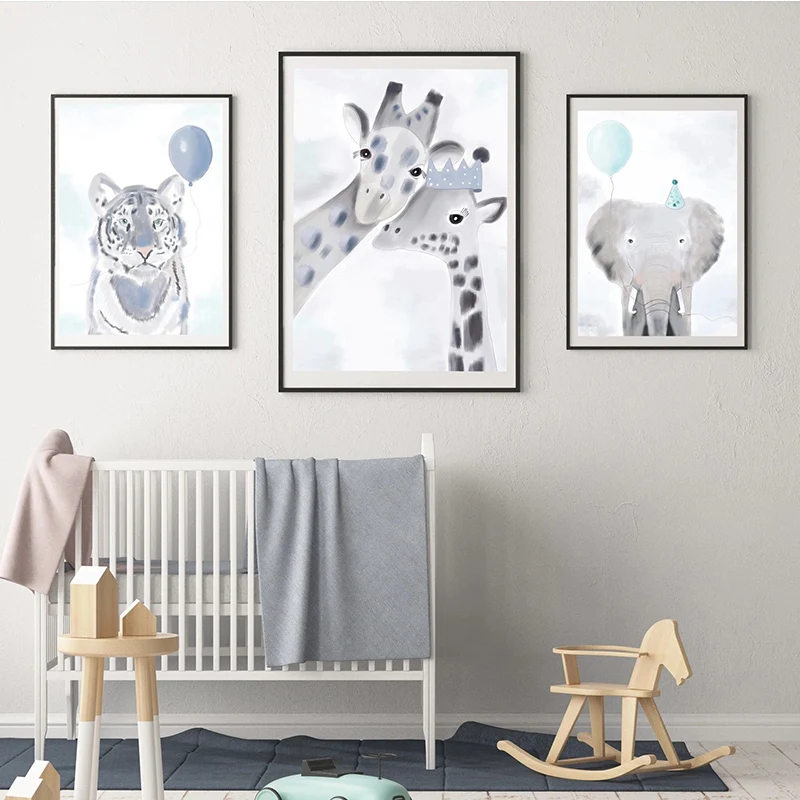 Мультфильм акварель коала кенгуру postrs скандинавские постеры и принты настенный