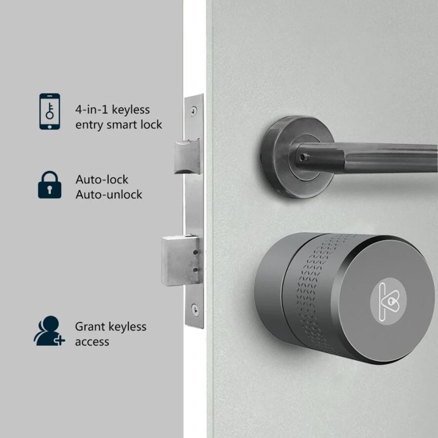 Умный Замок AIRBNK M501 Tuya Zigbee цилиндрический замок со сканером отпечатков пальцев Bluetooth Wi Fi улучшенная версия