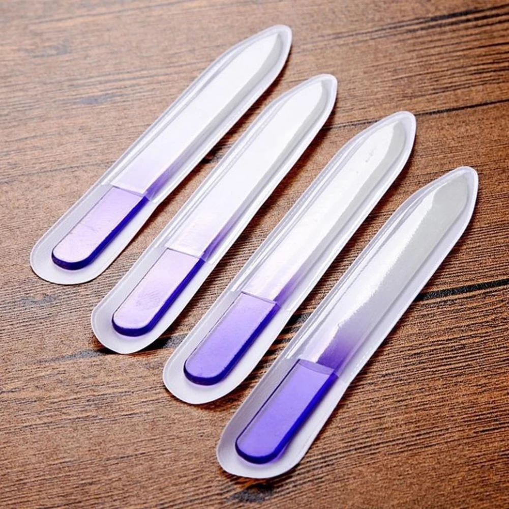 

hot sale 4 Pcs Durable Glass Nail Files Nail Art Acrylic Tip Buffer Buffing Manicure Tool
