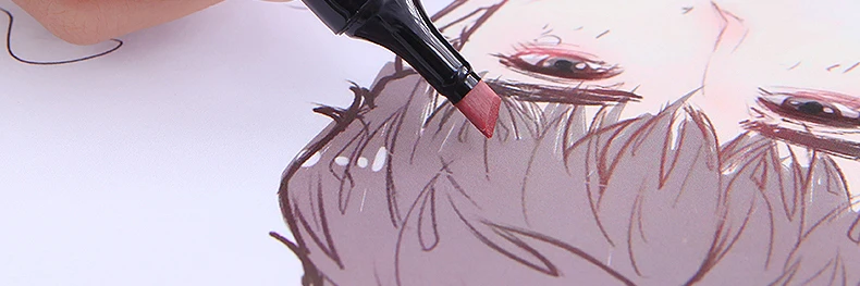 Профессиональный FINECOLOUR арт Маркер Маркеры щеток спиртовые чернила фломастер Manga каллиграфия рисования комиксов товары для рукоделия EF102