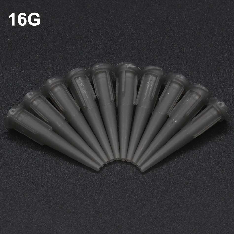 100pcs 16G TT assorted Plastic Conical Smoothflow Tapered Needle/Tips Dispense Tips set