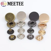 30set meetee 121517mm metal snap buttons stud fastener press buckles for jacket coat sewing clothing leather accessories d3 8