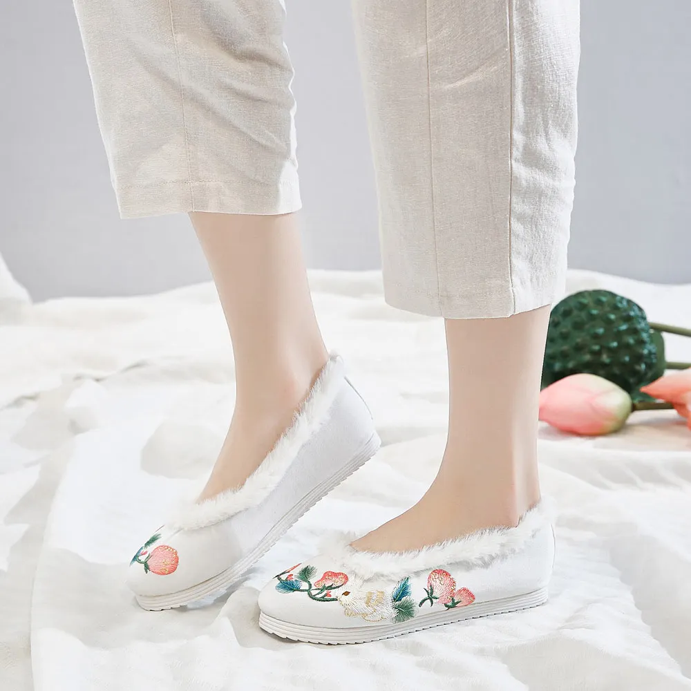 Veowalk/зимняя женская хлопковая обувь на плоской платформе с мехом Удобная