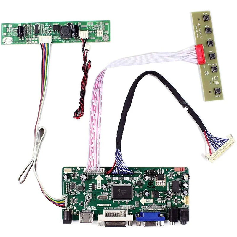 Hot 3C-Hdmi Vga Dvi Audio Lcd Driver Board For 17Inch M170Etn01.1 1280X1024 6Pin Led Backlight 30Pin Screen | Электроника