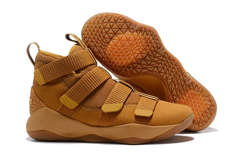 Новинка James Soldier XI 11 темно синие мужские баскетбольные кроссовки 2019 LeBron черные
