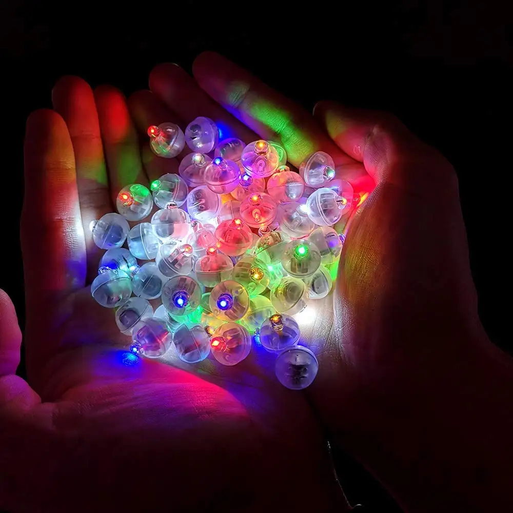 100 шт./партия круглые светодиодные RGB лампы для вспышки горячая Распродажа новые
