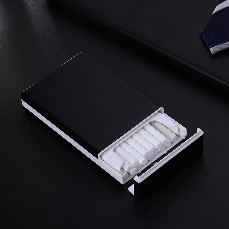 Lady Slim Cigarette Cases 20 Packs Longer Version Ultra-thin Creative Aluminum Alloy Automatic Pop-up | Дом и сад