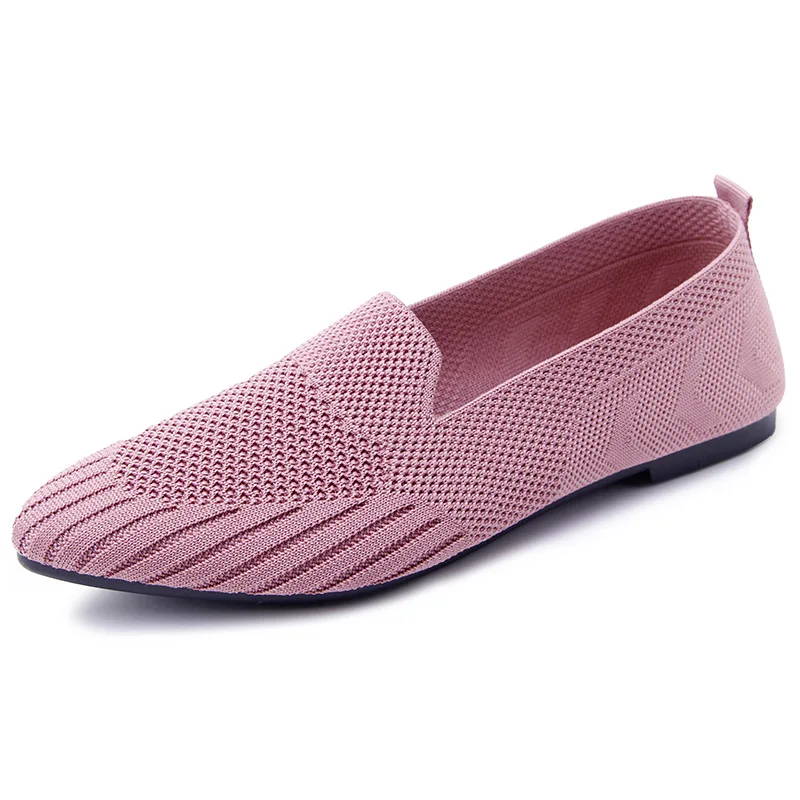 

Туфли женские без шнуровки, сетчатые лоферы, заостренный носок, плоская подошва, повседневная обувь, весна-осень