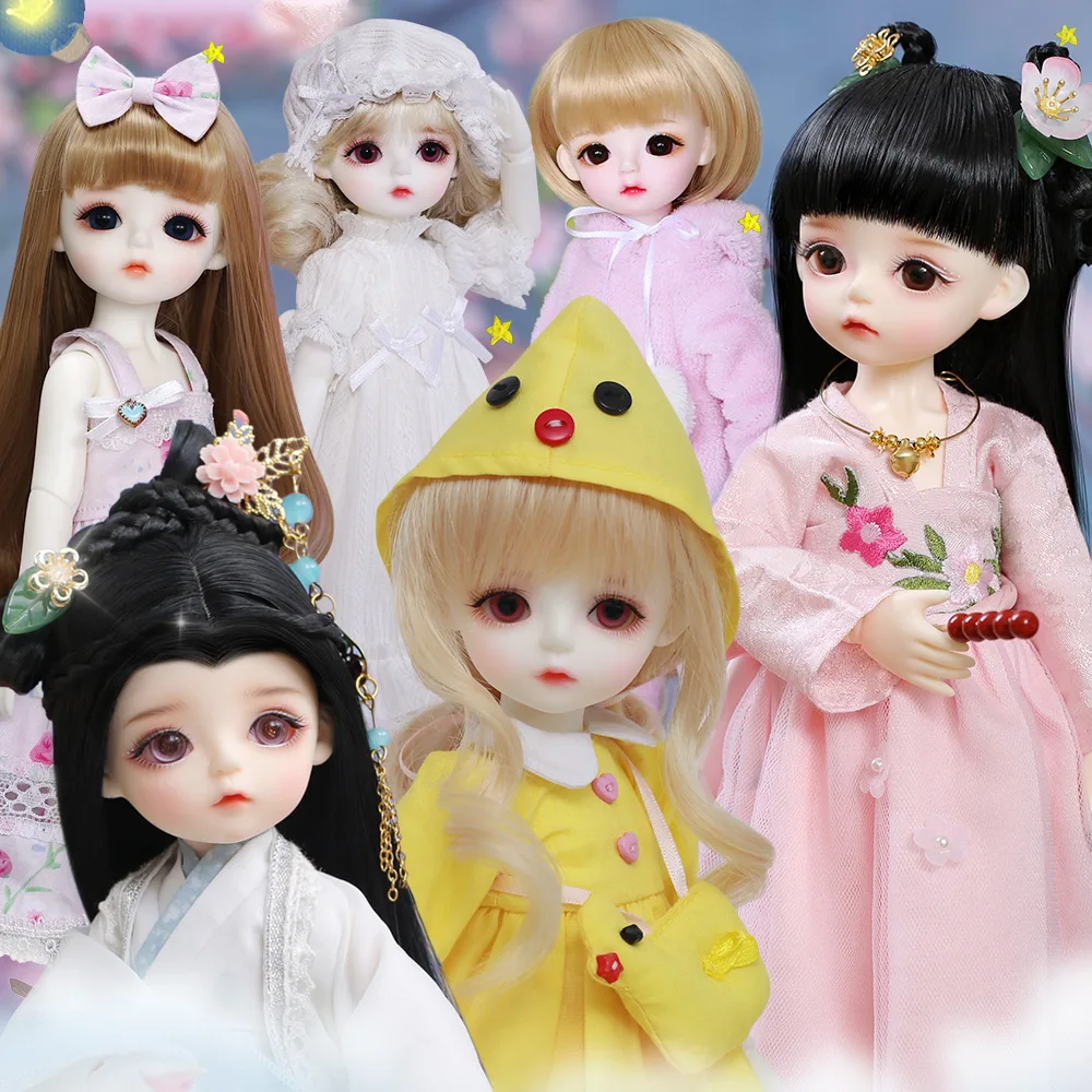 BJD куклы Oueneifs LCC Ayane 1/6 игрушки для детей Коллекция набор сюрпризов мяч шарнирная кукла 26 см