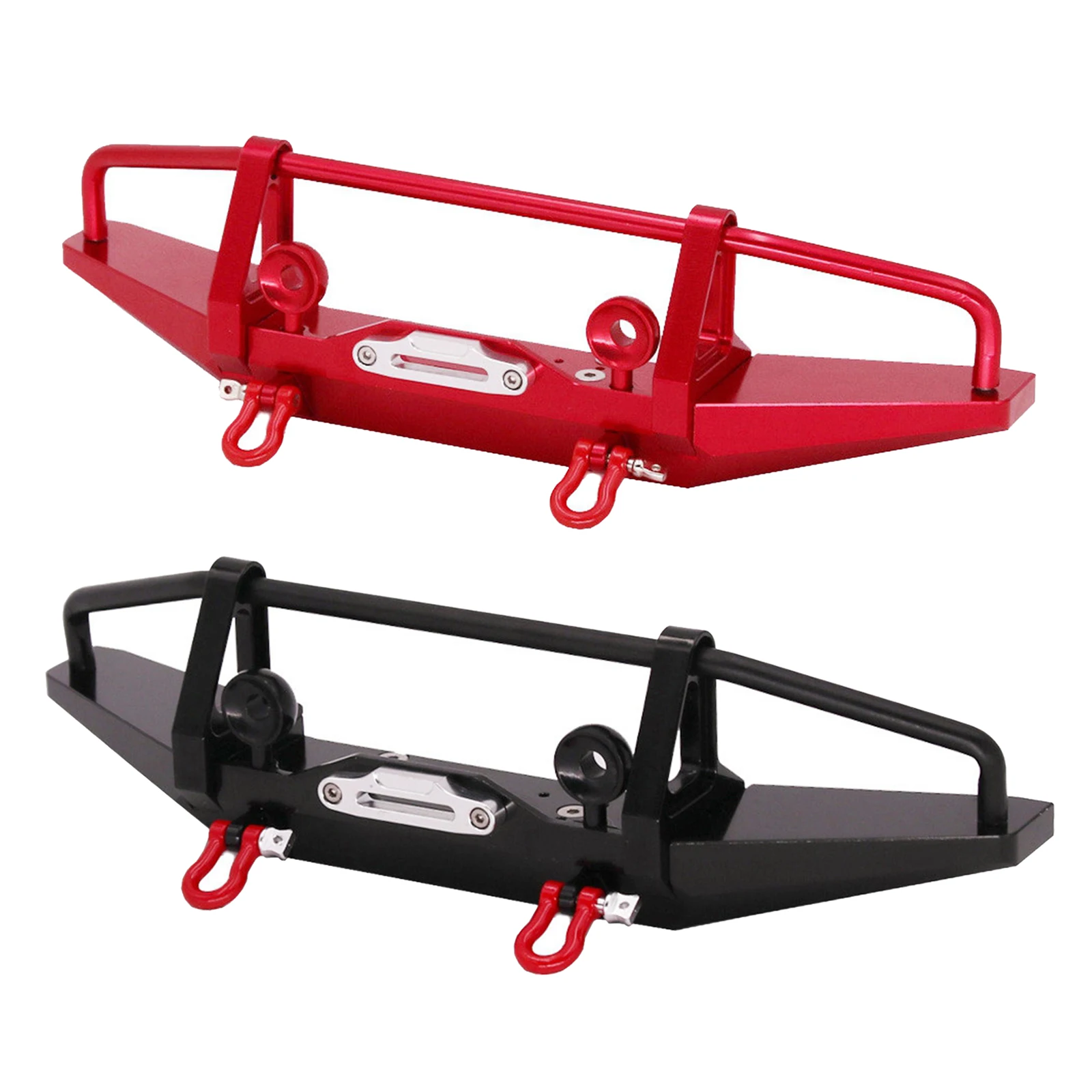 

1/10 Rc Car Metal Alloy Front Bumper for -4 4 Axial SCX10 II 90046 90047