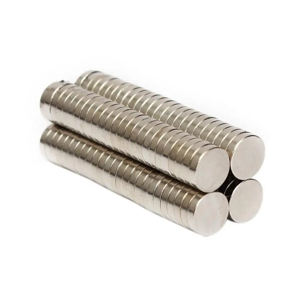 

100Pcs 8x2mm N50 Magnetic Materials Super Strong Round Disc Blocks Rare Earth Neodymium Magnets
