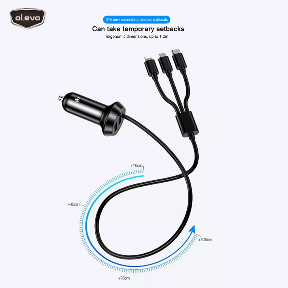 Быстрое Автомобильное зарядное устройство с двумя USB портами 3 4 А 5 В|Адаптер