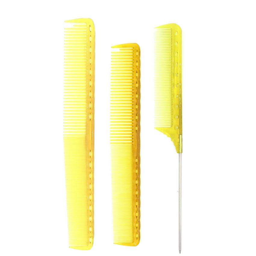

Japan Professional Unbreakable Hairdressing Comb Set 3 Color Barber Haircut Comb Resin Material Antistatic Hairdresser Comb kit