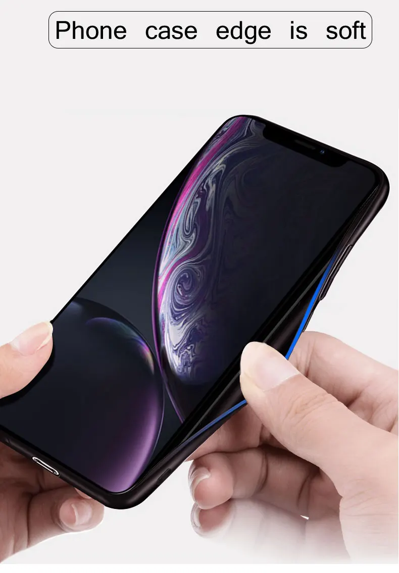 Чехол для iPhone 11, чехол для iPhone 11 Pro, чехол Mofi для iPhone 11 Pro Max, мягкая мужская темно-синяя полосатая ткань из шамбре