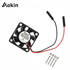 Охлаждающий вентилятор, 5 В, 3,3 В, а, для Raspberry Pi, Модель B +  Raspberry Pi 4, Raspberry Pi 3B, с винтовыми частями