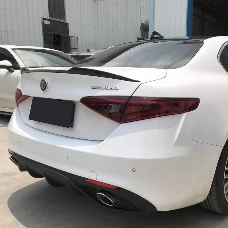 Спойлер для Alfa Romeo Giulia спойлер заднего багажника из углеродного волокна