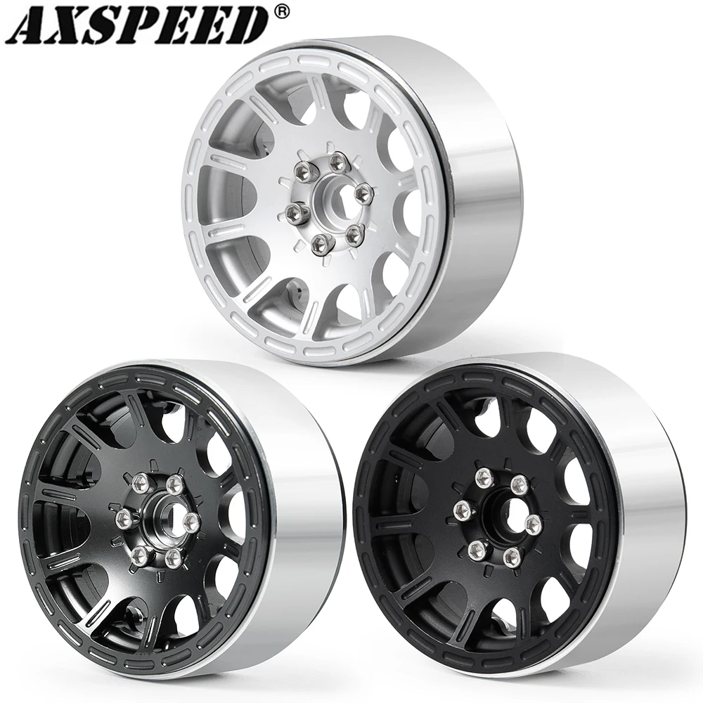 AXSPEED 4 шт. 2 Beadlock Колесные диски алюминиевая Ступица колеса для 1/10 RC Rock Crawler Axial Wraith